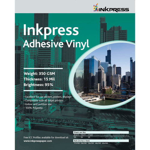 Inkpress Adhesive Vinyl Sheets - InkJet Supply Pro
